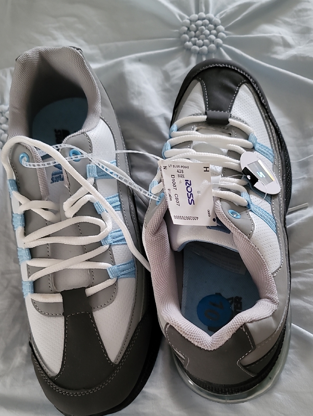 STARTER White Gray Light Blue Women's Sneakers
